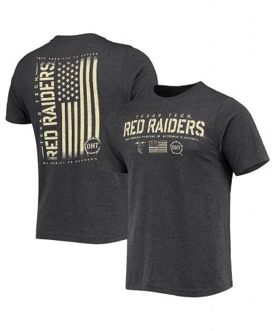 Men's Heathered Black Texas Tech Red Raiders OHT Military-Inspired Appreciation Flag 2.0 T-shirt $22.94 T-Shirts