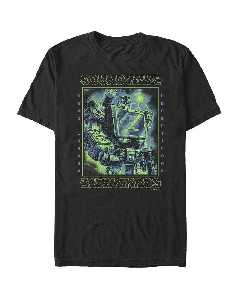 Men's Soundwave Short Sleeve Crew T-shirt Black $14.35 T-Shirts