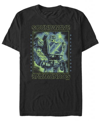 Men's Soundwave Short Sleeve Crew T-shirt Black $14.35 T-Shirts