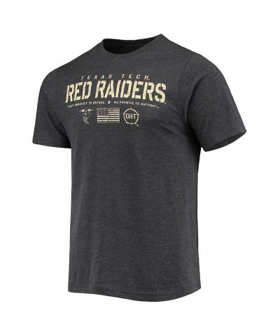 Men's Heathered Black Texas Tech Red Raiders OHT Military-Inspired Appreciation Flag 2.0 T-shirt $22.94 T-Shirts