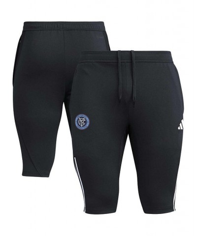 Men's Black New York City FC 2023 On-Field Training AEROREADY Half Pants $41.24 Shorts