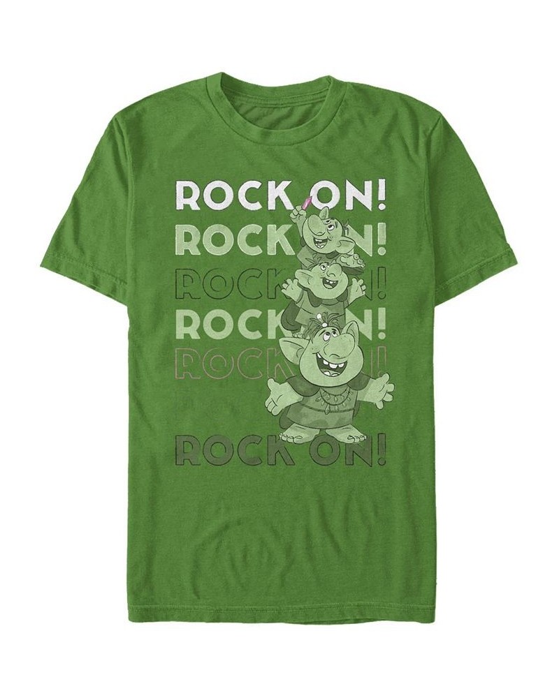 Men's Rock-On Short Sleeve Crew T-shirt Green $14.35 T-Shirts