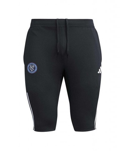 Men's Black New York City FC 2023 On-Field Training AEROREADY Half Pants $41.24 Shorts