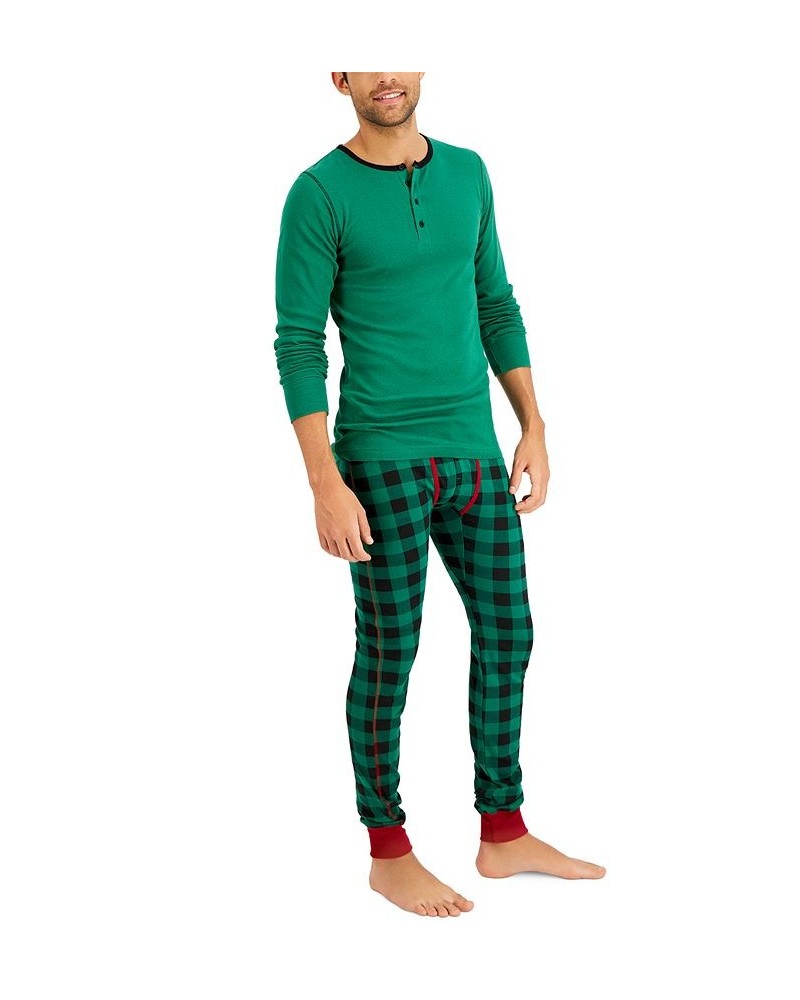 Men's Long John Sleep Pajamas, 2-Piece Set PD04 $17.23 Pajama