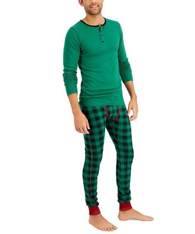 Men's Long John Sleep Pajamas, 2-Piece Set PD04 $17.23 Pajama