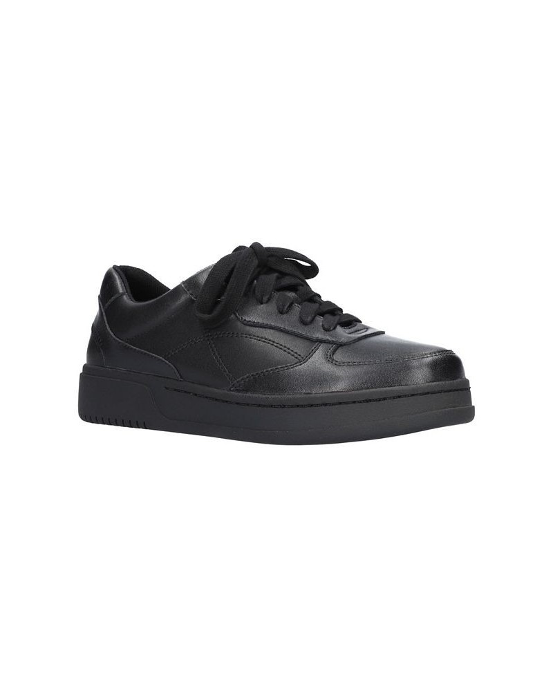 Easy Works by Women's Goal Sneakers Black $44.10 Shoes