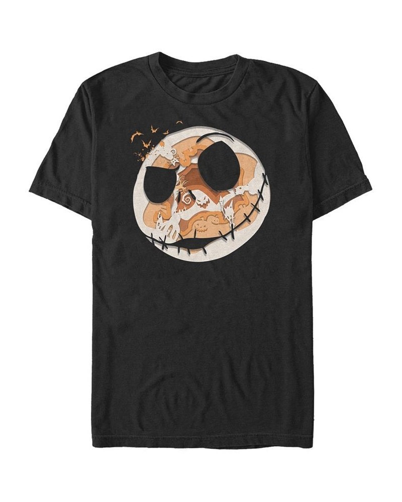 Men's Paper Halloween Short Sleeve Crew T-shirt Black $19.94 T-Shirts