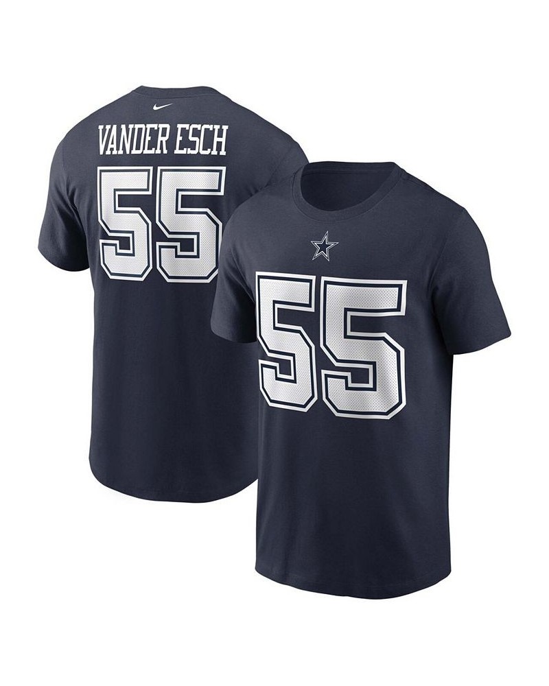 Men's Leighton Vander Esch Navy Dallas Cowboys Name and Number T-shirt $22.94 T-Shirts