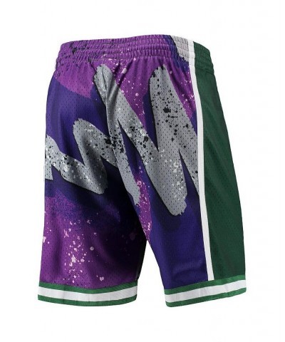 Men's Purple Milwaukee Bucks Hardwood Classics 2000 Hyper Hoops Swingman Shorts $41.80 Shorts