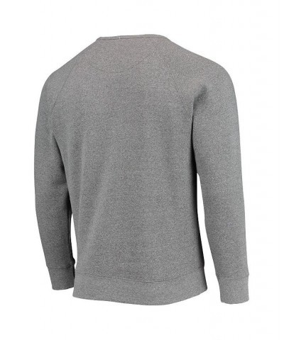 Men's Heathered Gray Charlotte Hornets Harmon Raglan Tri-Blend Pullover Sweatshirt $28.00 Sweatshirt