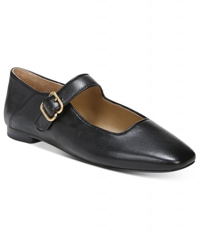 Women's Michaela Mary Jane Flats Black $47.60 Shoes