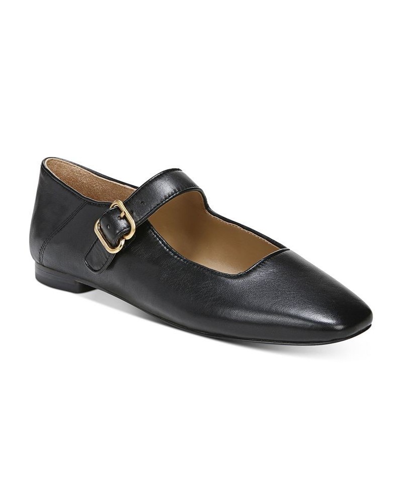 Women's Michaela Mary Jane Flats Black $47.60 Shoes