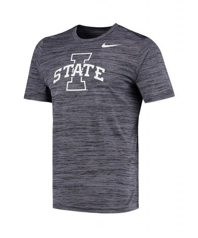 Men's Black Iowa State Cyclones Tonal Velocity Legend Performance T-shirt $31.89 T-Shirts