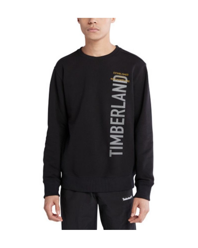 Mens Elevated Side Logo Brand Carrier Sweatshirt Black $20.83 Sweatshirt