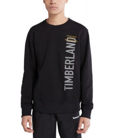 Mens Elevated Side Logo Brand Carrier Sweatshirt Black $20.83 Sweatshirt