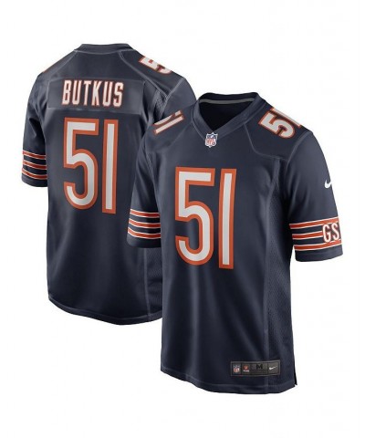 Men's Dick Butkus Navy Chicago Bears Game Retired Player Jersey $47.08 Jersey