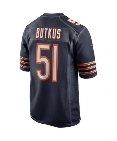 Men's Dick Butkus Navy Chicago Bears Game Retired Player Jersey $47.08 Jersey