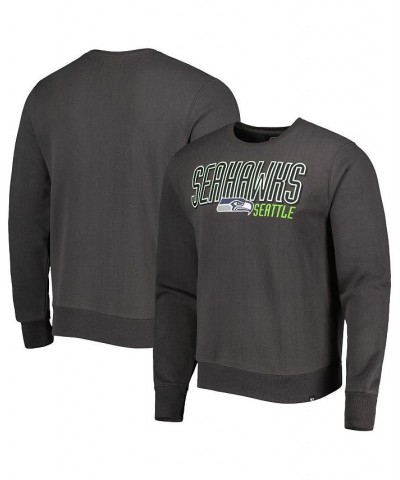 Men's Charcoal Seattle Seahawks Locked In Headline Pullover Sweatshirt $34.50 Sweatshirt