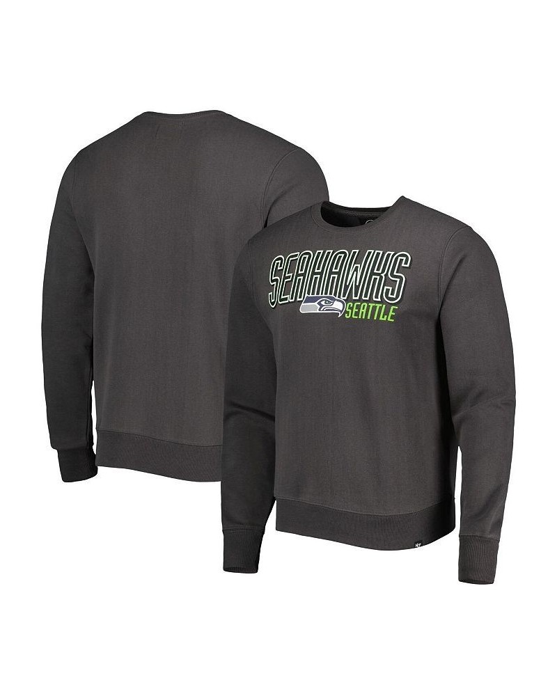 Men's Charcoal Seattle Seahawks Locked In Headline Pullover Sweatshirt $34.50 Sweatshirt