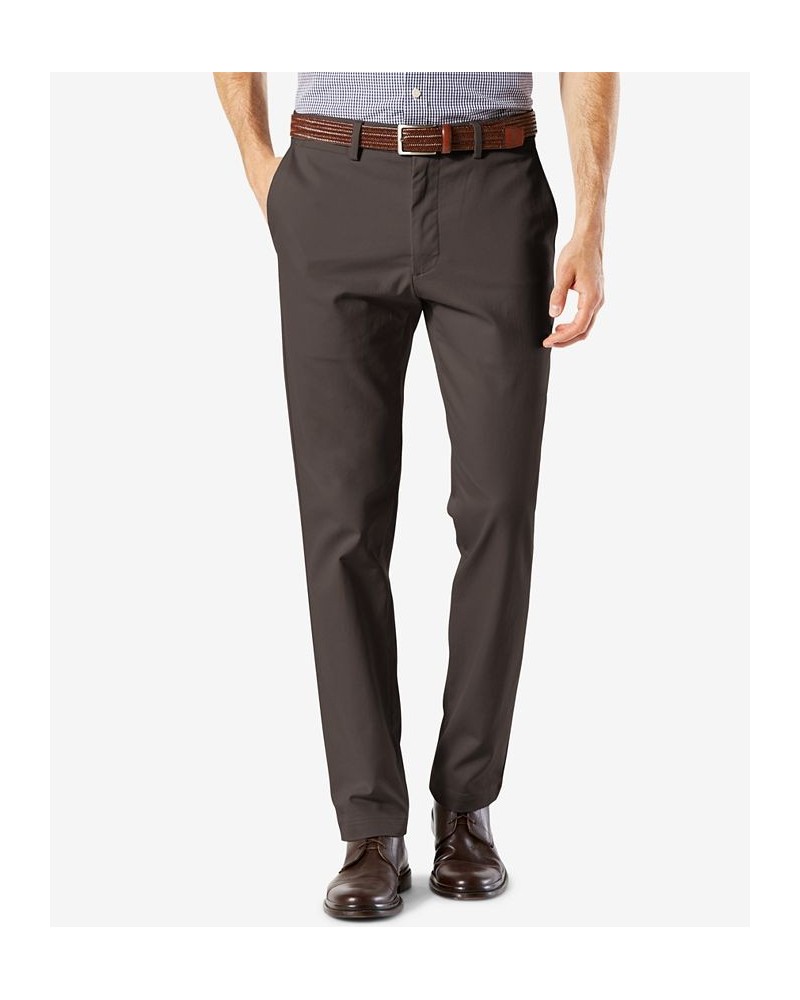 Signature Lux Cotton Stretch Khaki Pants Collection Gray $27.60 Pants