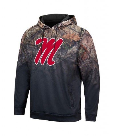 Men's Black Ole Miss Rebels Mossy Oak Pullover Hoodie $31.50 Sweatshirt