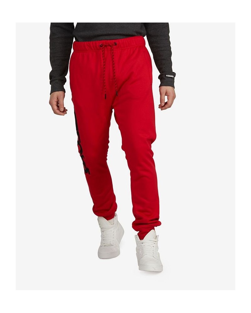 Men's Track Em Down Joggers Red $29.58 Pants