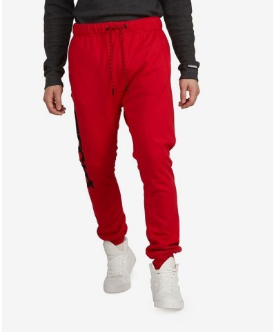 Men's Track Em Down Joggers Red $29.58 Pants