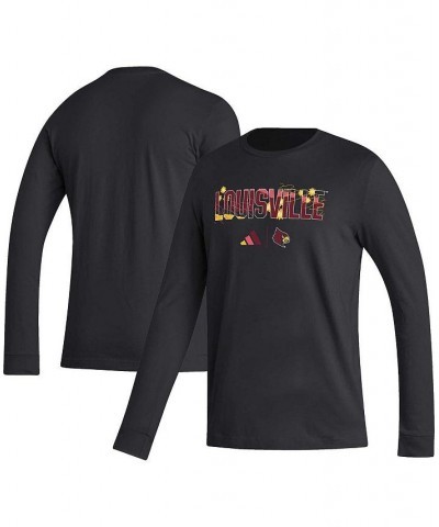 Men's Black Louisville Cardinals Honoring Black Excellence Long Sleeve T-shirt $19.74 T-Shirts