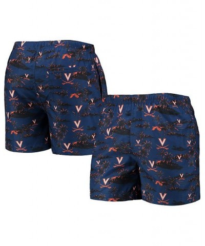 Men's Navy Virginia Cavaliers Island Palm Swim Trunks $19.27 Swimsuits