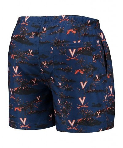 Men's Navy Virginia Cavaliers Island Palm Swim Trunks $19.27 Swimsuits