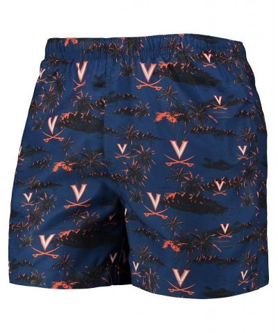 Men's Navy Virginia Cavaliers Island Palm Swim Trunks $19.27 Swimsuits