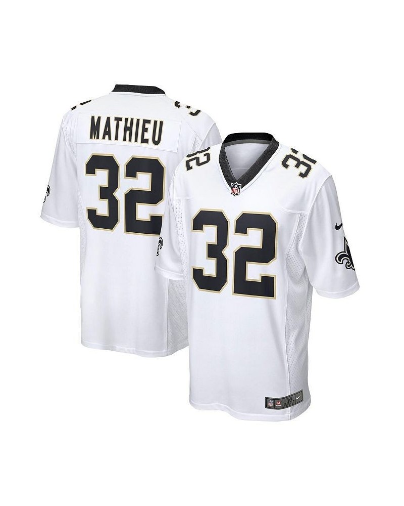 Men's Tyrann Mathieu White New Orleans Saints Game Jersey $58.80 Jersey