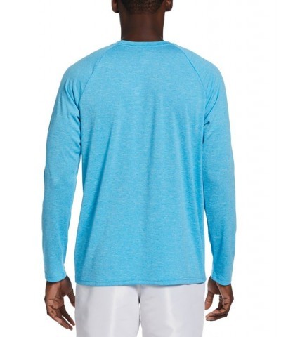 Men's Heather Hydroguard Long Sleeve Swim T-Shirt PD06 $28.32 Swimsuits