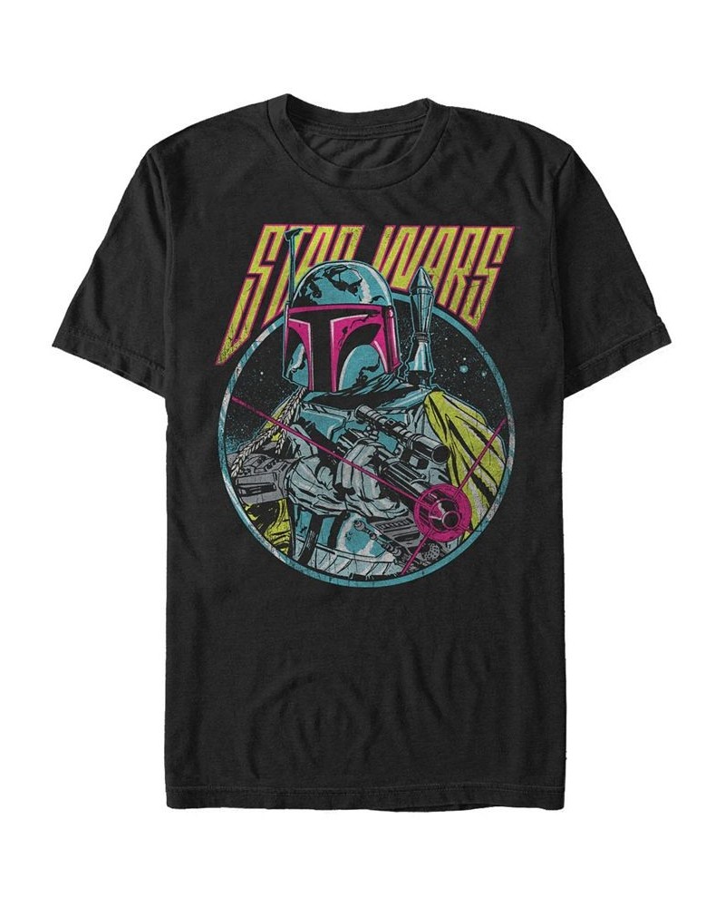 Star Wars Men's Classic Boba Fett Blaster Short Sleeve T-Shirt Black $15.75 T-Shirts