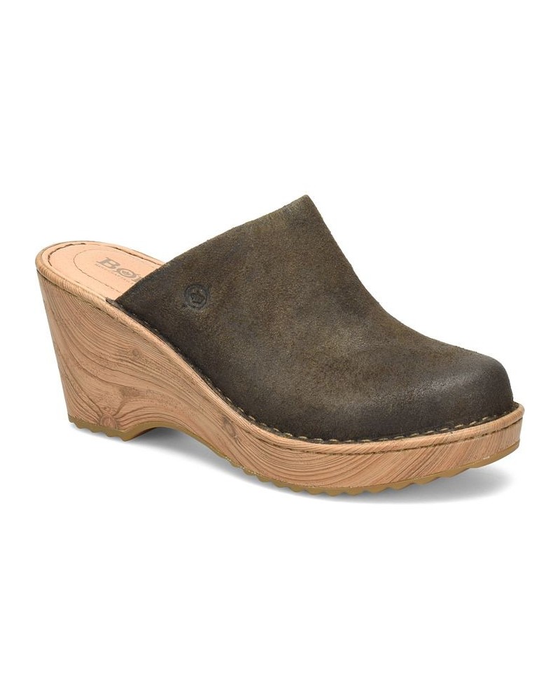 Women's Natalie Comfort Clogs Green $58.50 Shoes