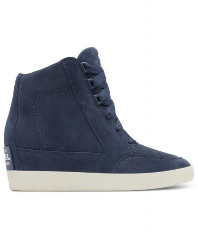 Out N About II Lace-Up Wedge Sneakers Blue $70.50 Shoes