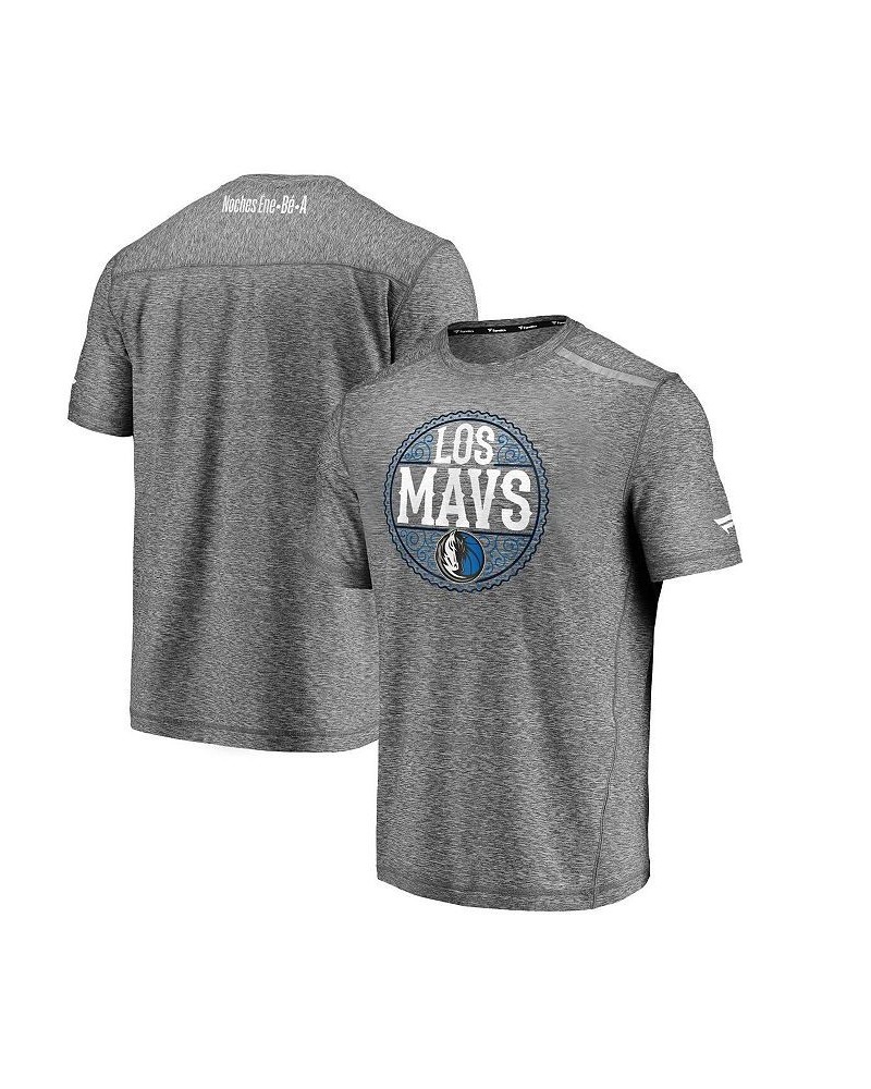 Men's Branded Heather Gray Dallas Mavericks Noches Ene-Be-A Clutch Shooting T-shirt $22.09 T-Shirts