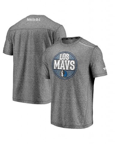 Men's Branded Heather Gray Dallas Mavericks Noches Ene-Be-A Clutch Shooting T-shirt $22.09 T-Shirts