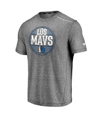 Men's Branded Heather Gray Dallas Mavericks Noches Ene-Be-A Clutch Shooting T-shirt $22.09 T-Shirts