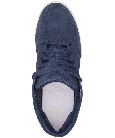 Out N About II Lace-Up Wedge Sneakers Blue $70.50 Shoes