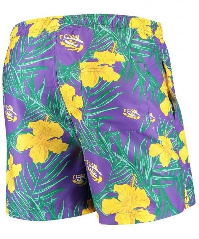 Men's Purple LSU Tigers Swimming Trunks $28.07 Swimsuits