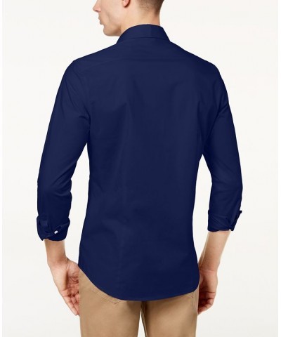 Men's Stretch Shirt Blue $45.36 Shirts