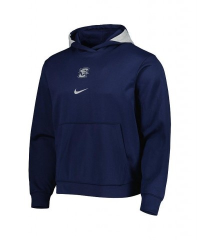 Men's Navy Creighton Bluejays Spotlight Performance Pullover Hoodie $35.70 Sweatshirt