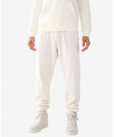 Men's Relaxed Buddha Face Joggers White $35.83 Pants