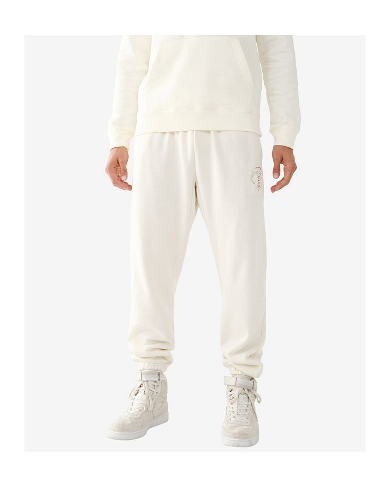 Men's Relaxed Buddha Face Joggers White $35.83 Pants