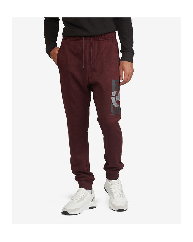 Men's Big and Tall Over and Under Joggers Red $33.64 Pants