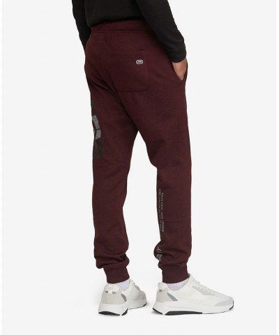 Men's Big and Tall Over and Under Joggers Red $33.64 Pants