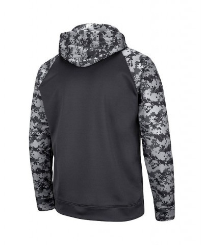 Men's Charcoal Nebraska Huskers OHT Military-Inspired Appreciation Digi Camo Big and Tall Pullover Hoodie $36.75 Sweatshirt