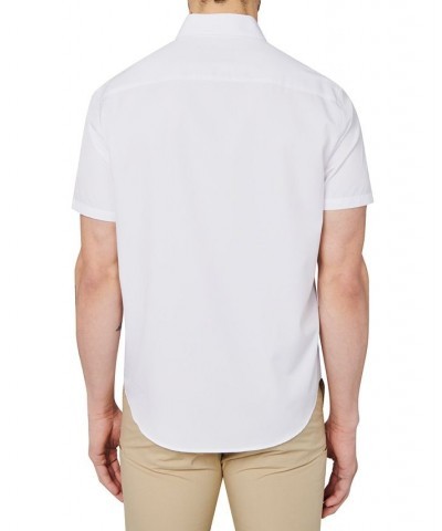 Men's Slim-Fit White Button-Down Performance Shirt White $35.45 Shirts