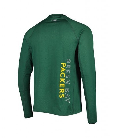 Men's Green Green Bay Packers Interval Long Sleeve Raglan T-shirt $40.00 T-Shirts